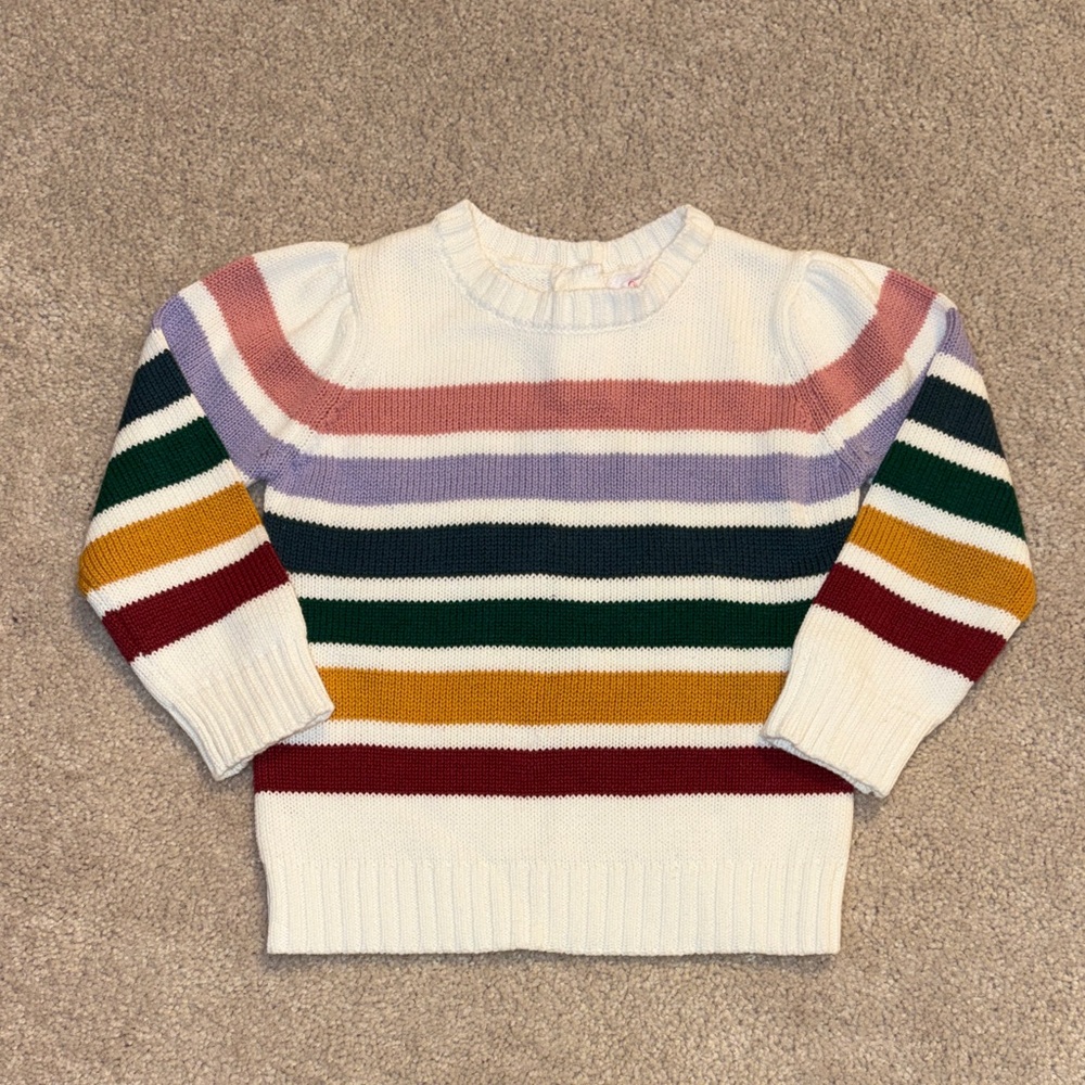 Ruffle Butts Toddler Girl Striped Sweater